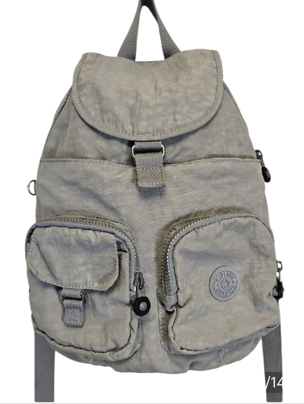 Kipling Lovebug Travel Small Backpack Polyamide Milky Gray Color